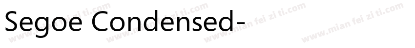 Segoe Condensed字体转换